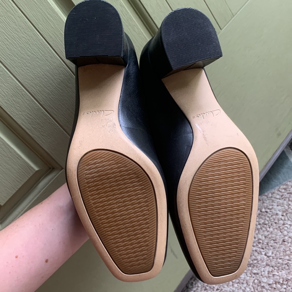 Clarks Square Toe Block Heels (Cushioned) - image 5